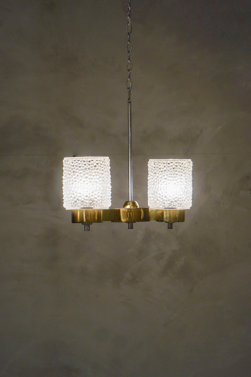 LIDOKOV 2灯シャンデリア <br>1960-70's , Czechoslovakia <br>大和店 - ヴィンテージ SHARK ATTACK