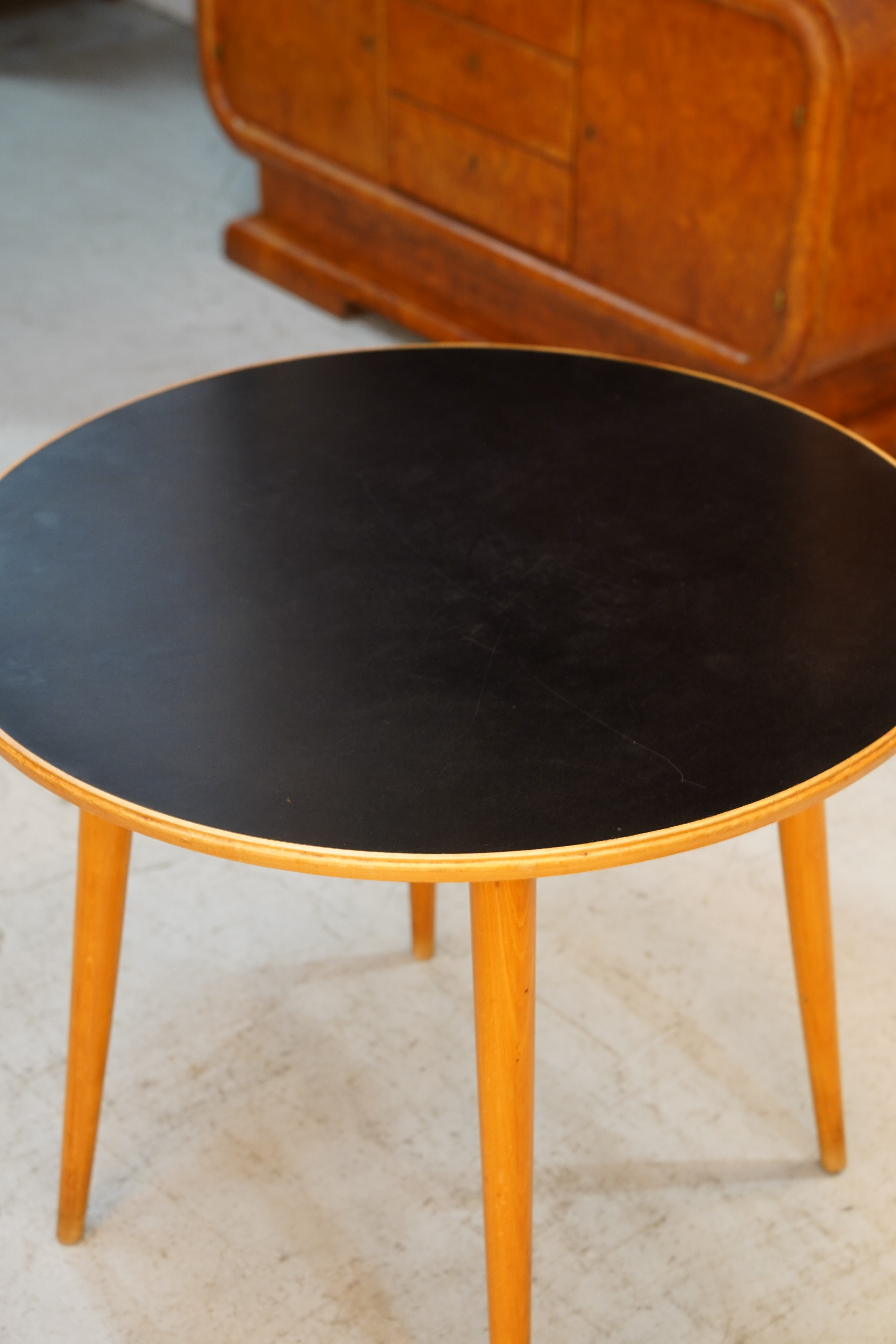 ウッド ラウンドテーブル - cerote antiques
