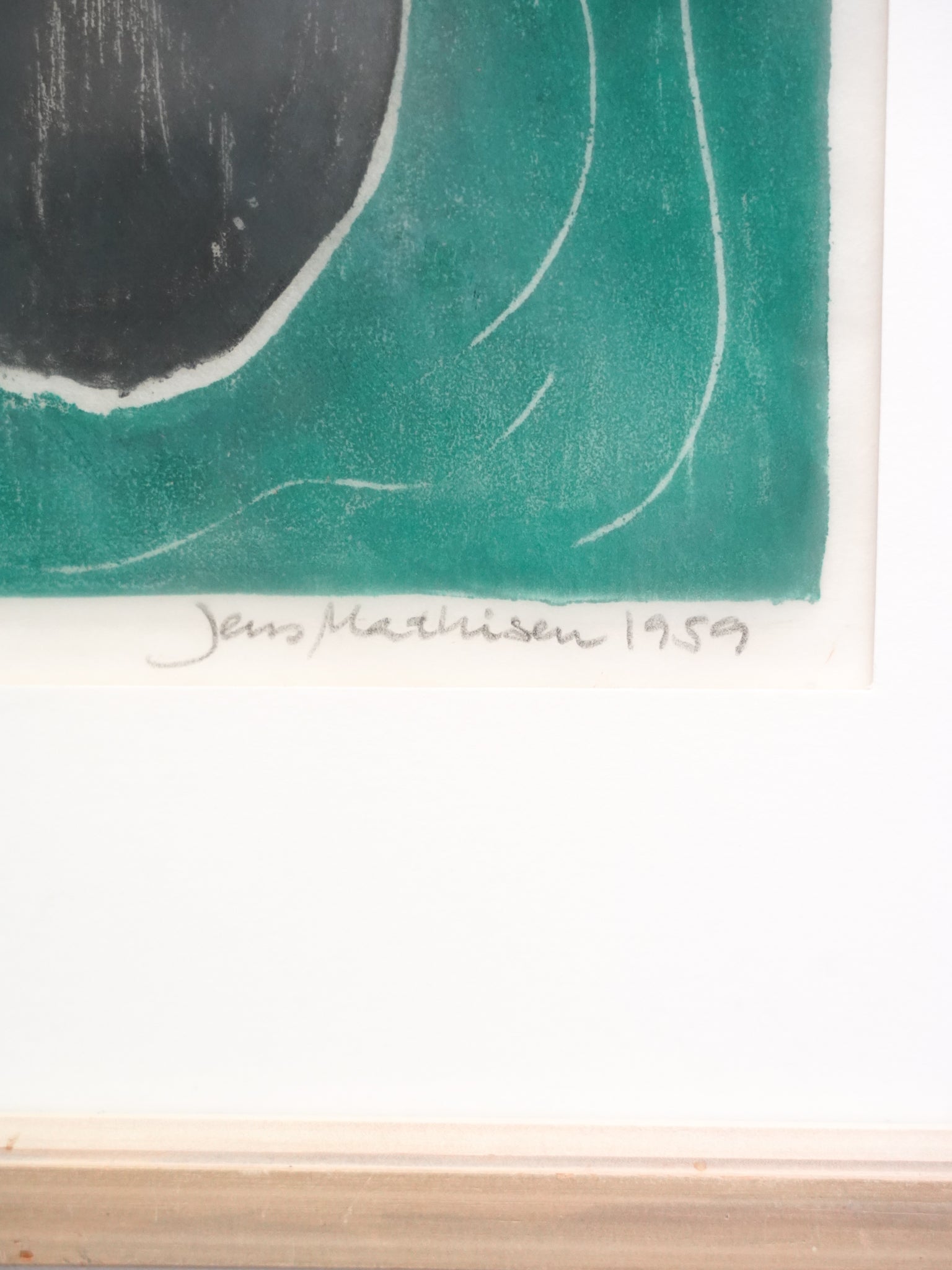 Jens Mathisen - "Mädchen mit Hut" ウォールアート - 1959"s Sweden