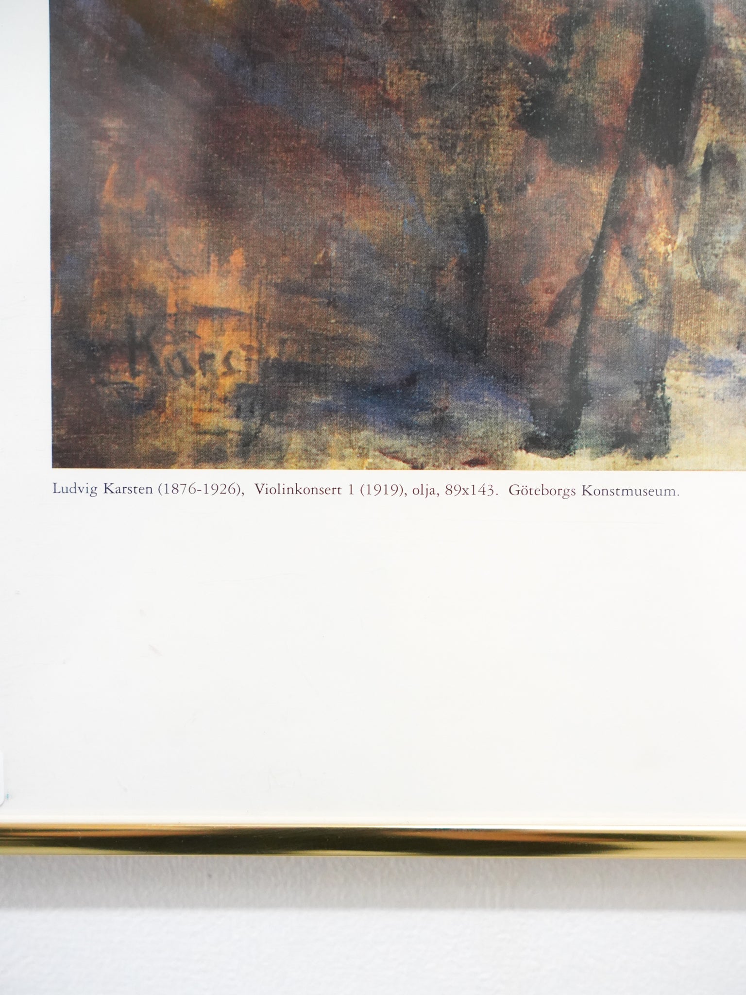 Ludvig Karsten "Violinkonsert 1" - ウォールアート - 1997 , Sweden