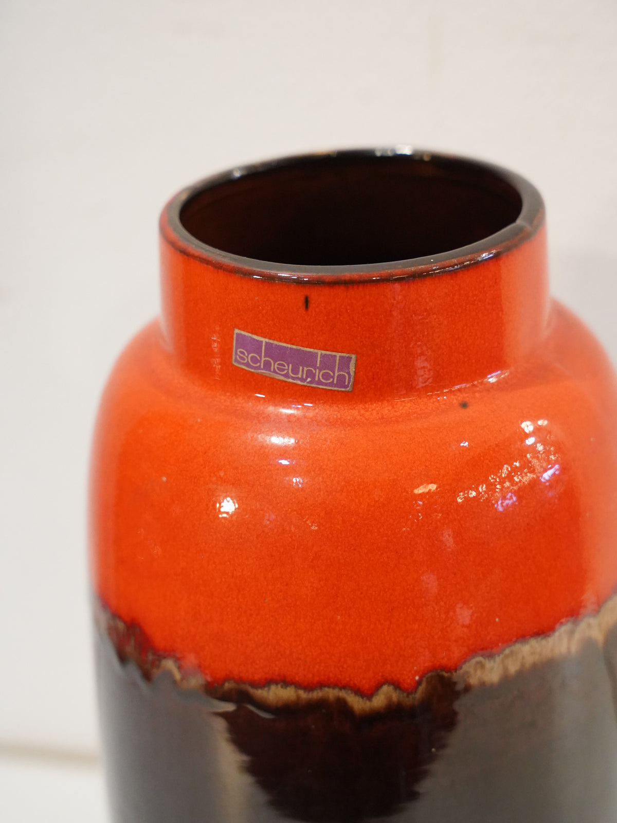 Scheurich 553/38 Fat Lava セラミック フラワーベース 1960's-1970's