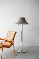 Ateljé Lyktan , Anna Ehrner <br> クローム フロアランプ <br> 1970's , Sweden<br>bob's box - ヴィンテージ SHARK ATTACK