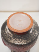 Karlsruhe Majolika 7319 , Fridegard Glatzle <br>Fat Lava <br>セラミック フラワーベース <br>1960's-1970's , West Germany <br> 大和店