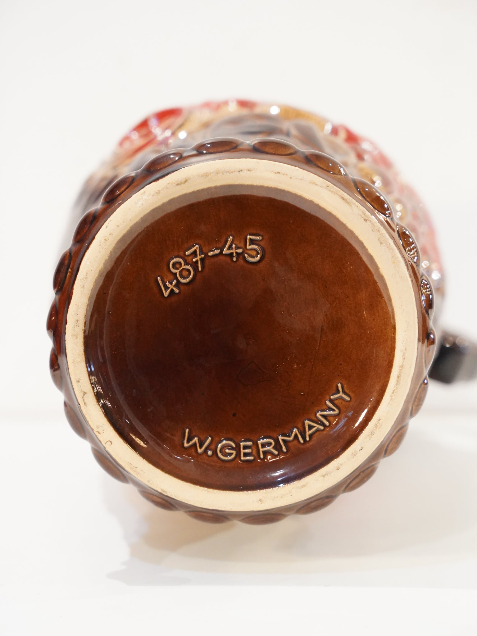 Scheurich 487/45 - Fat Lava - セラミック フラワーベース - 1960's-1970's , West Germany