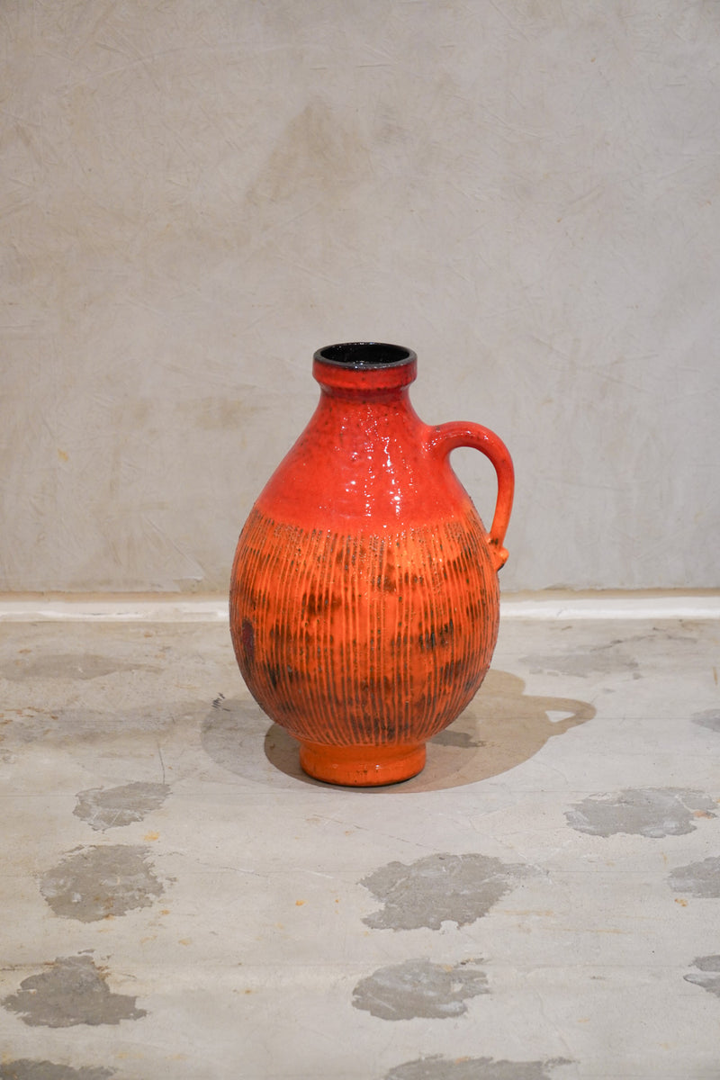 Scheurich<br>セラミック フラワーベース <br>1970's , Germany<br>bob's box - ヴィンテージ SHARK ATTACK