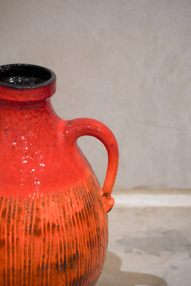 Scheurich<br>セラミック フラワーベース <br>1970's , Germany<br>bob's box - ヴィンテージ SHARK ATTACK