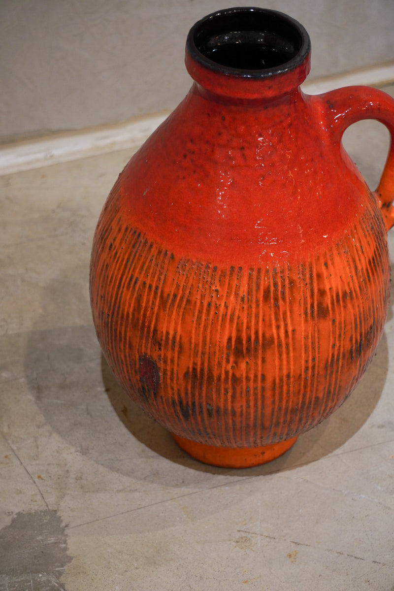 Scheurich<br>セラミック フラワーベース <br>1970's , Germany<br>bob's box - ヴィンテージ SHARK ATTACK