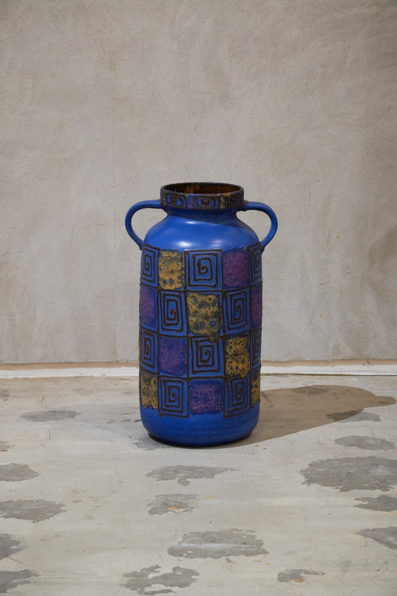 Scheurich <br>セラミック フラワーベース<br>1970's , Germany <br>cerote antiques - ヴィンテージ SHARK ATTACK