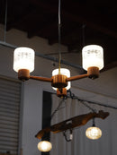 3灯ガラスシャンデリア<br> 大和店