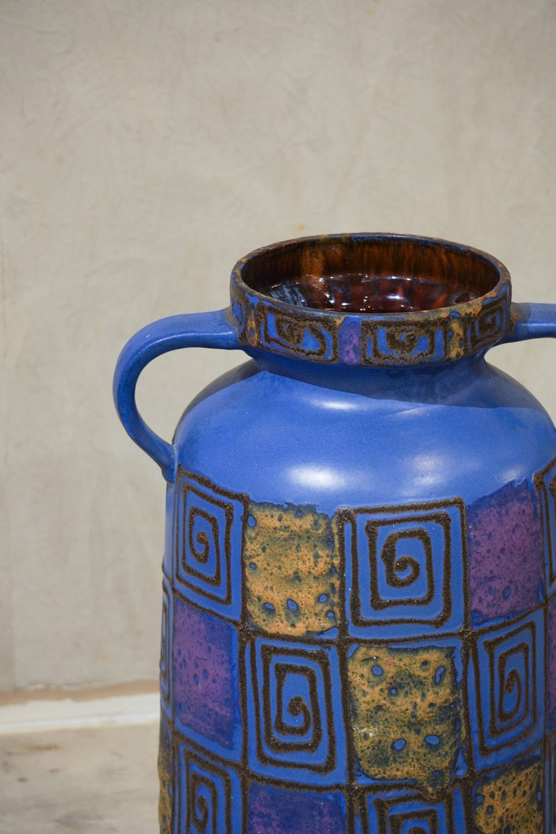 Scheurich <br>セラミック フラワーベース<br>1970's , Germany <br>cerote antiques - ヴィンテージ SHARK ATTACK