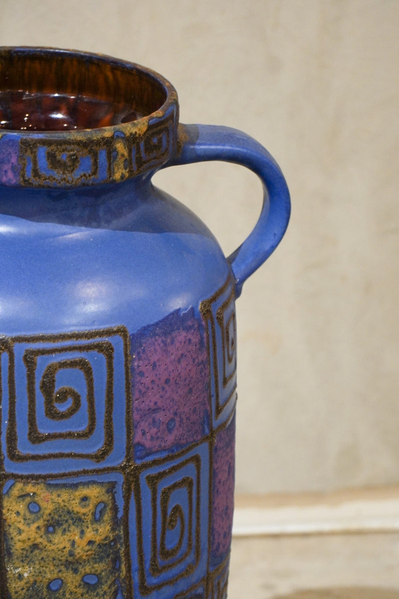 Scheurich <br>セラミック フラワーベース<br>1970's , Germany <br>cerote antiques - ヴィンテージ SHARK ATTACK