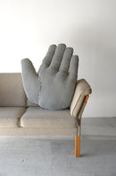 PORTRAIT LAB<br>Fabric object "Hand"L size Black stripe <br>大阪店 - ヴィンテージ SHARK ATTACK