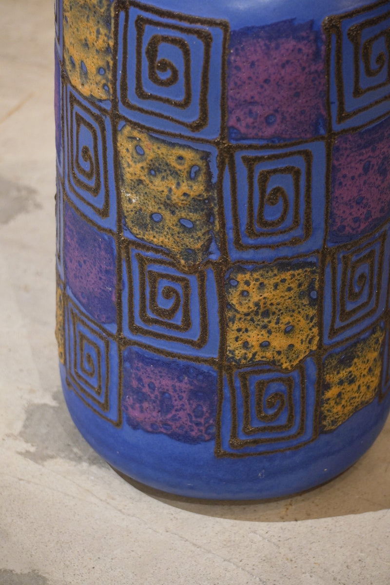 Scheurich <br>セラミック フラワーベース<br>1970's , Germany <br>cerote antiques - ヴィンテージ SHARK ATTACK