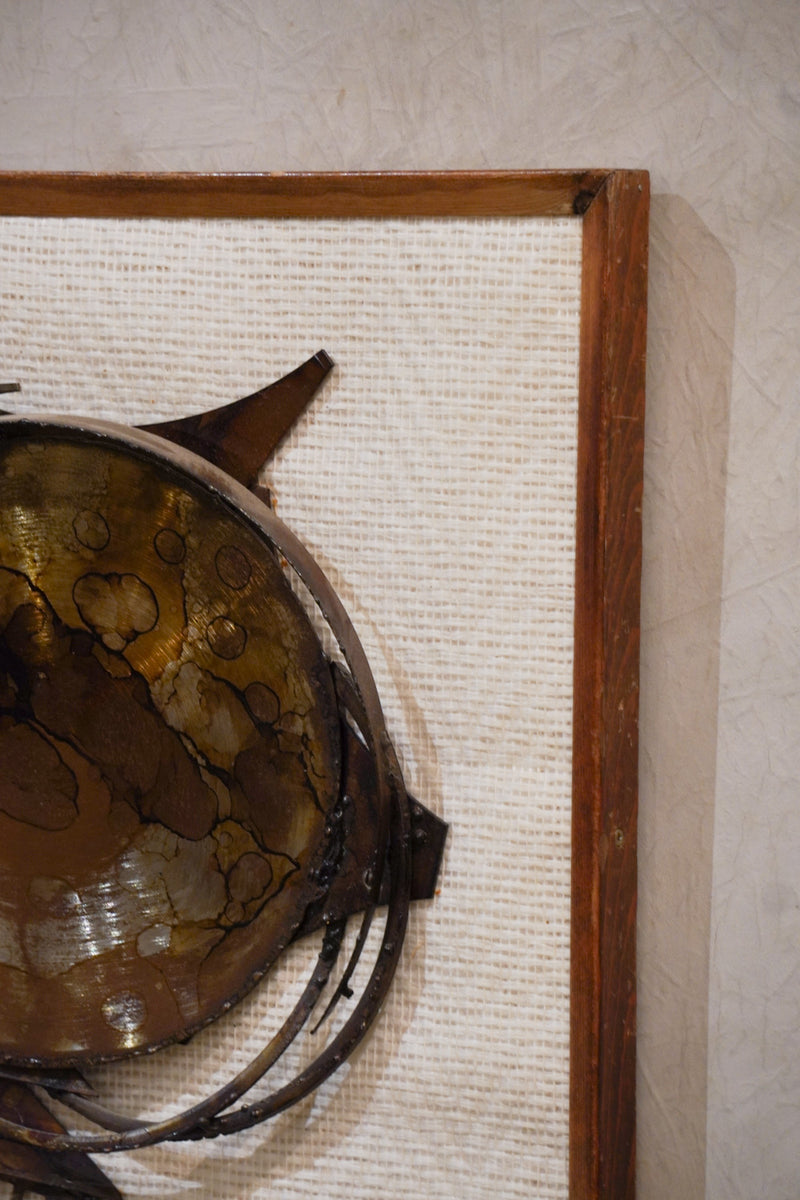 Henrik Horst<br>メタルウォールアート<br> 1970's , Denmark <br> bob's box - ヴィンテージ SHARK ATTACK