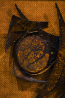 メタル ウォールアート<br> 1970's , Denmark <br> cerote antiques - ヴィンテージ SHARK ATTACK