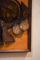 メタル ウォールアート<br> 1970's , Denmark <br> cerote antiques - ヴィンテージ SHARK ATTACK