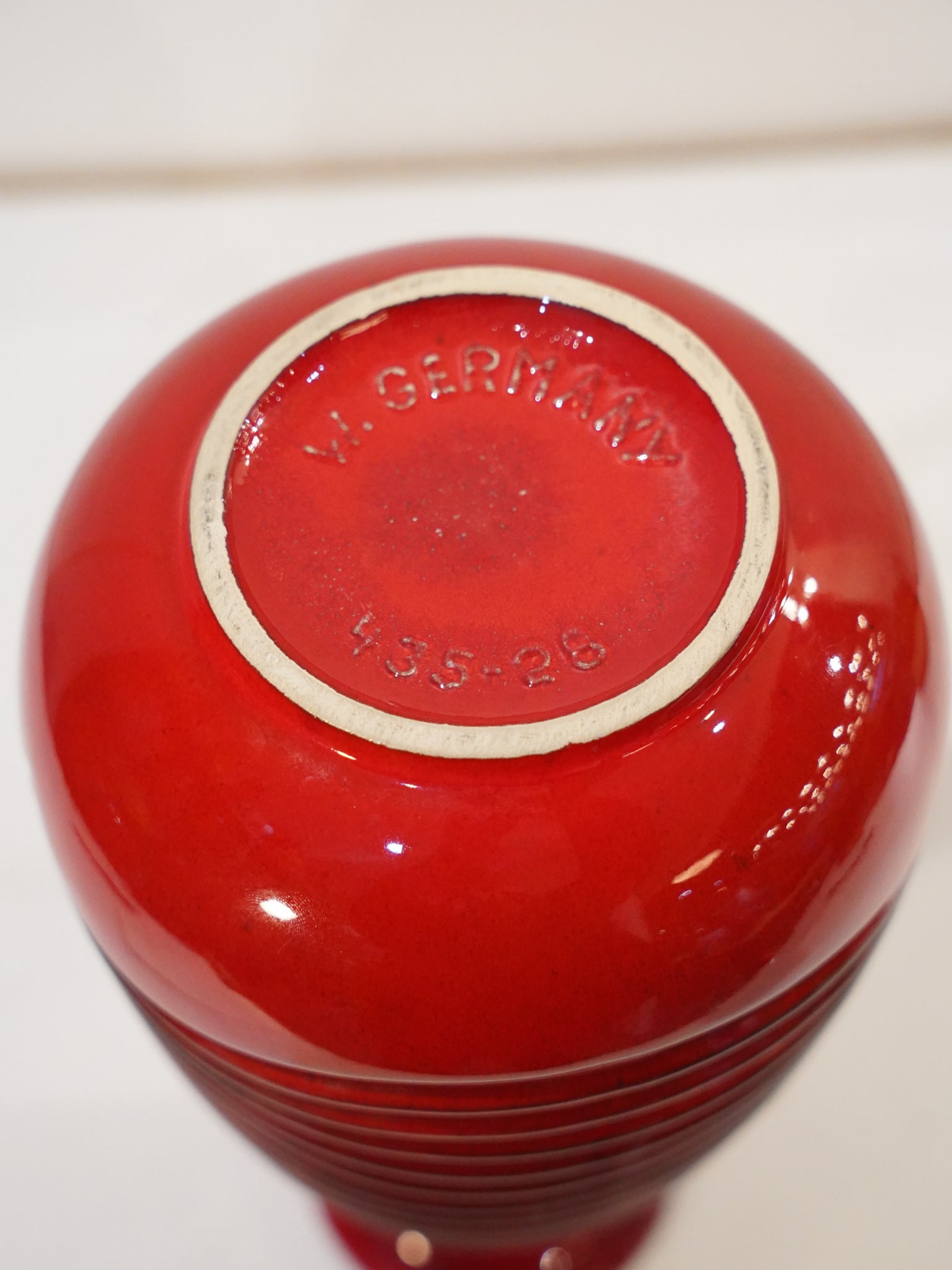 Fohr Keramik 435/28 - Fat Lava - セラミック フラワーベース - 1960's , West Germany