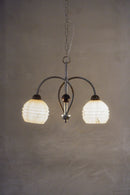 2灯 シャンデリア <br>1960's , France<br>cerote antiques - ヴィンテージ SHARK ATTACK