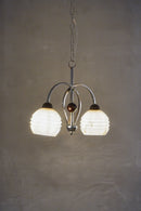 2灯 シャンデリア <br>1960's , France<br>cerote antiques - ヴィンテージ SHARK ATTACK