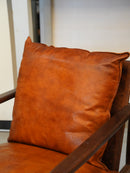 レザー ラウンジチェア <br>cerote antiques
