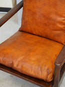 レザー ラウンジチェア <br>cerote antiques