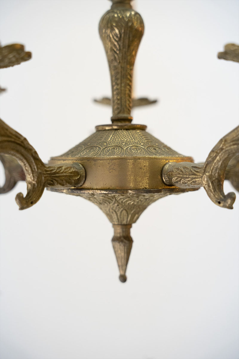 vintage<br> Spain 10-light brass chandelier Yamato store