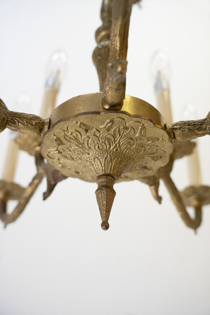 vintage<br> Spain 10-light brass chandelier Yamato store