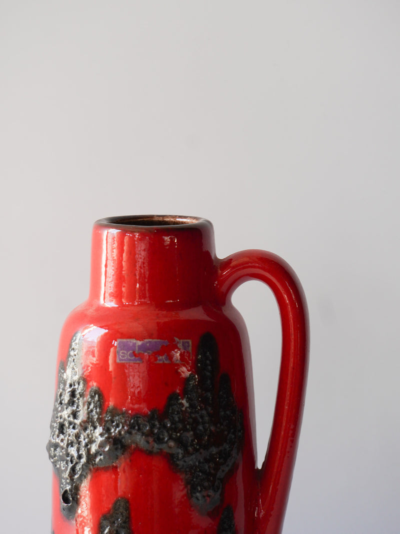 Scheurich <br>Fat Lava <br>セラミック フラワーベース <br>West Germany <br>bob's box