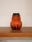 Scheurich "Wien" 269/15 , A.Seide <br>Fat Lava <br>セラミック フラワーベース <br>1970's , West Germany <br> 大和店