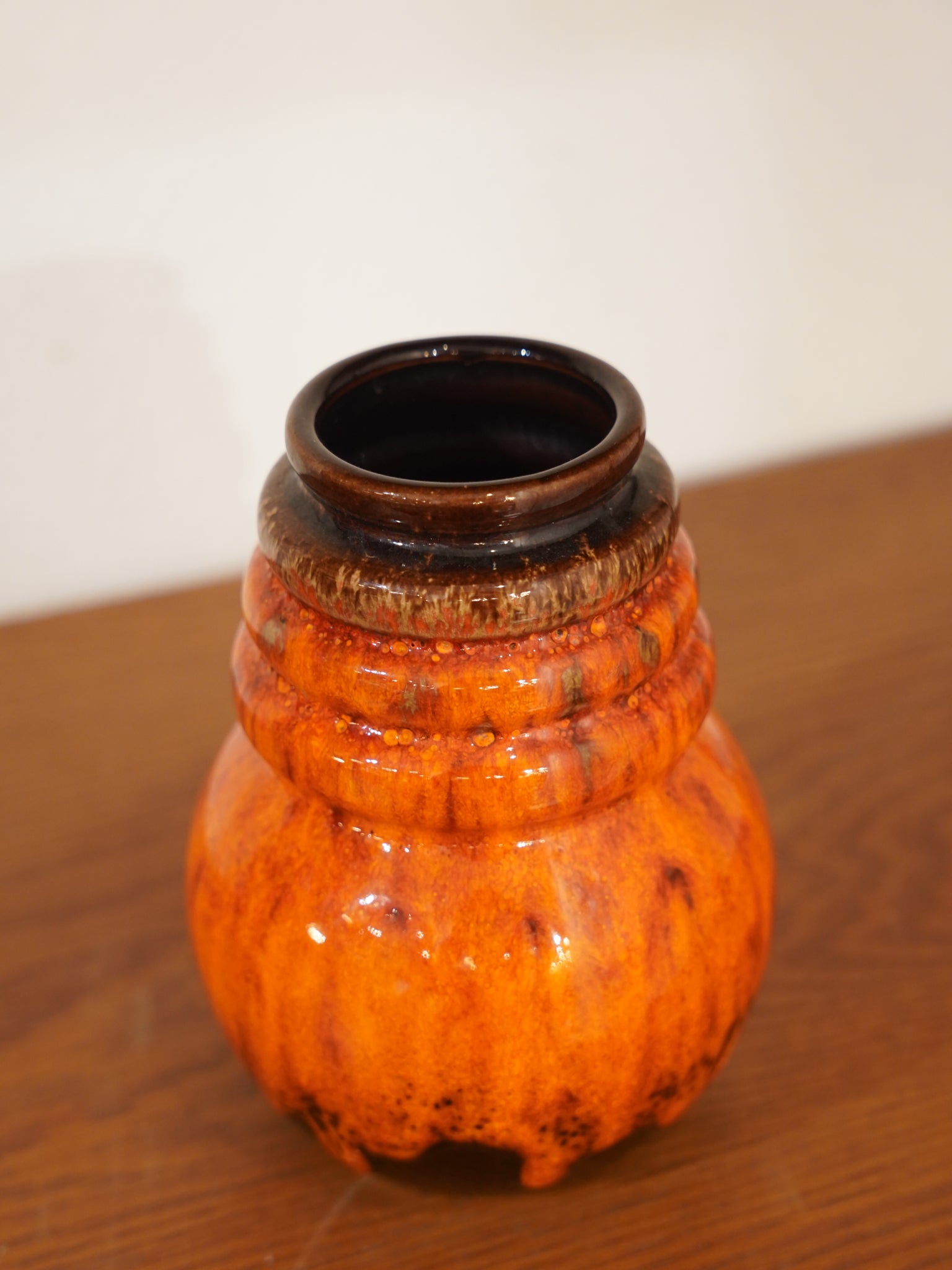 Scheurich "Wien" 269/15 , A.Seide - Fat Lava - セラミック フラワーベース - 1970's , West Germany - cerote antiques