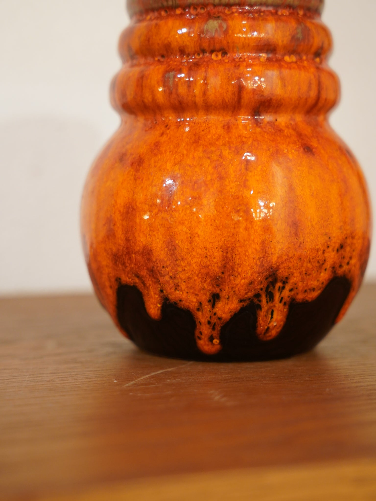 Scheurich "Wien" 269/15 , A.Seide - Fat Lava - セラミック フラワーベース - 1970's , West Germany - cerote antiques