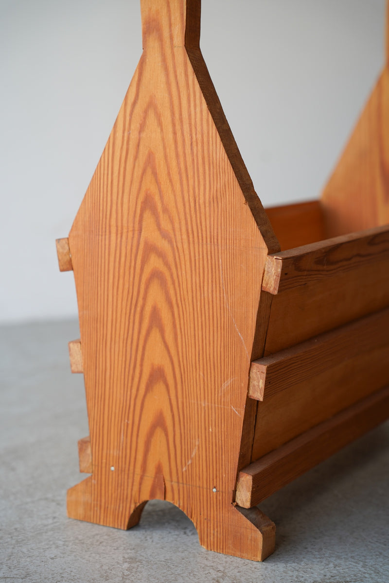 ウッド マガジンラック <br>大阪店 - ヴィンテージ SHARK ATTACK