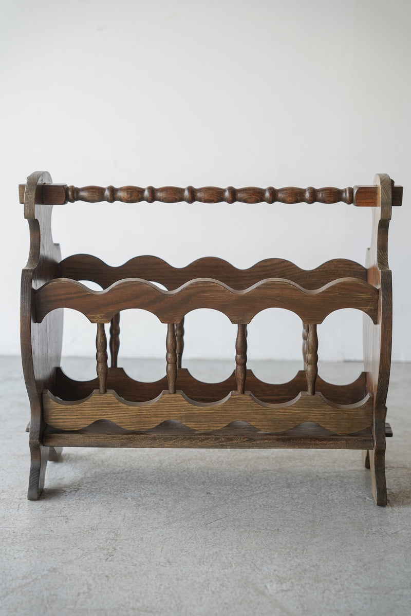 ウッド マガジンラック <br>大和店 - ヴィンテージ SHARK ATTACK