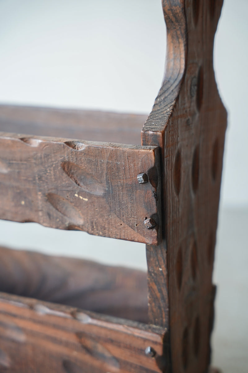 ウッド マガジンラック <br>大和店 - ヴィンテージ SHARK ATTACK