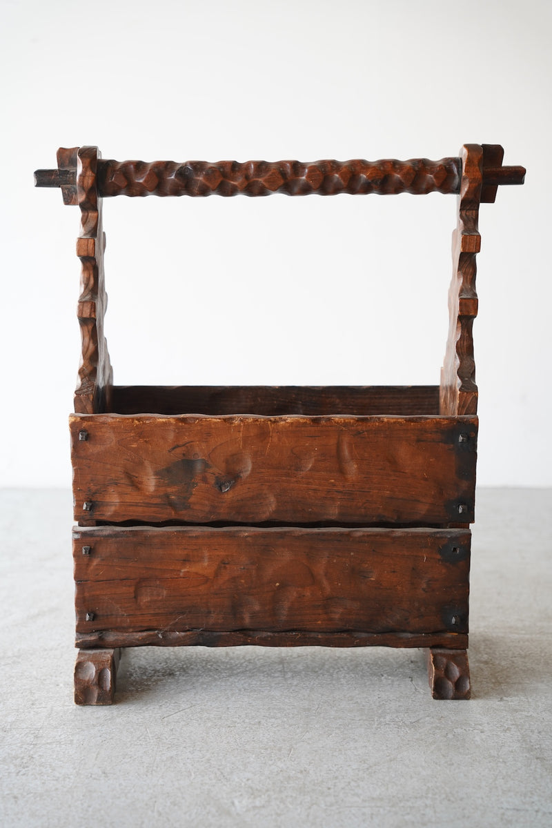 ウッド マガジンラック <br>大和店 - ヴィンテージ SHARK ATTACK