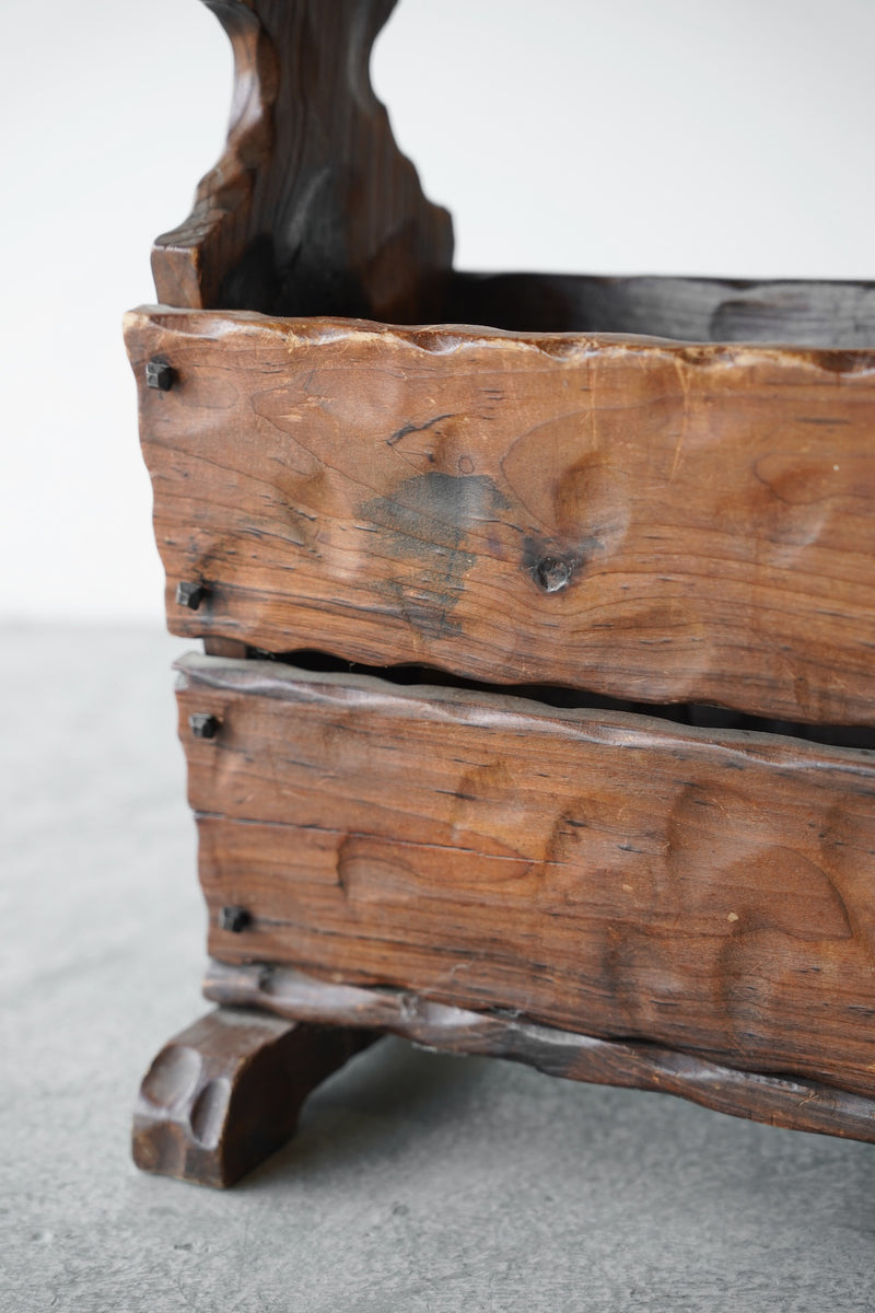 ウッド マガジンラック <br>大和店 - ヴィンテージ SHARK ATTACK