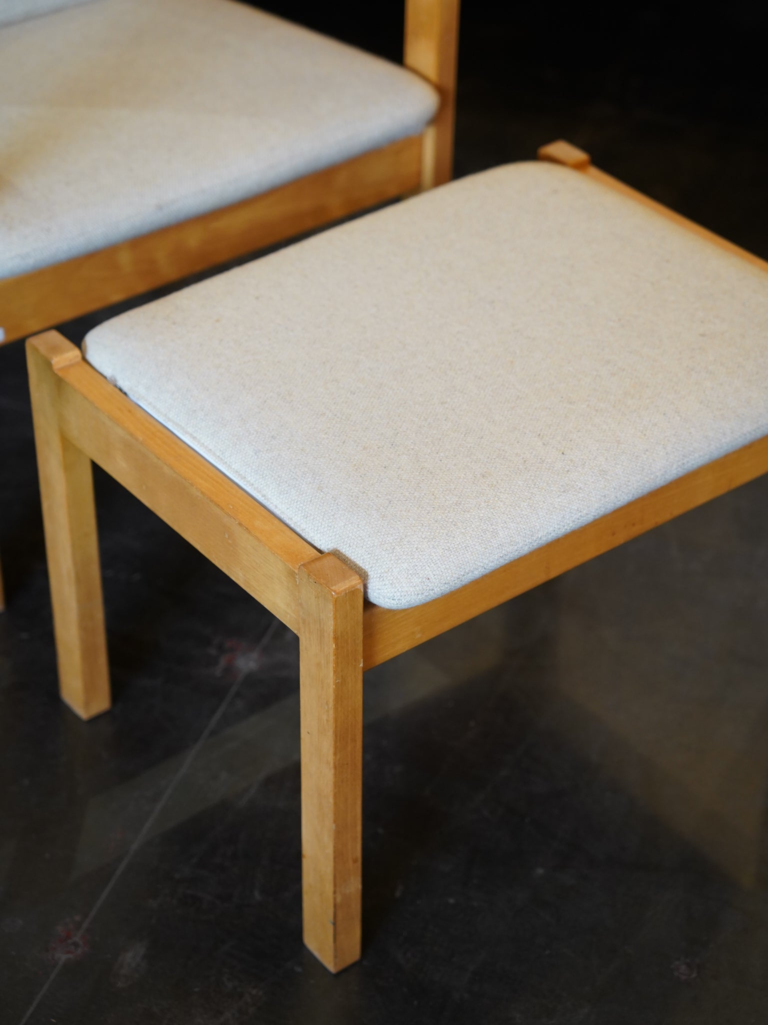 GETAMA , Hans J. Wegner - ファブリック ハイバックイージーチェア＆オットマン - Denmark