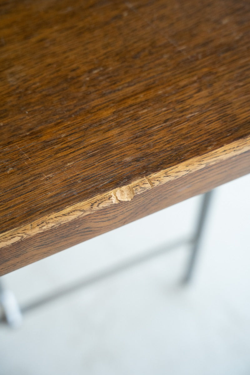 oak veneer table top<br> vintage yamato store