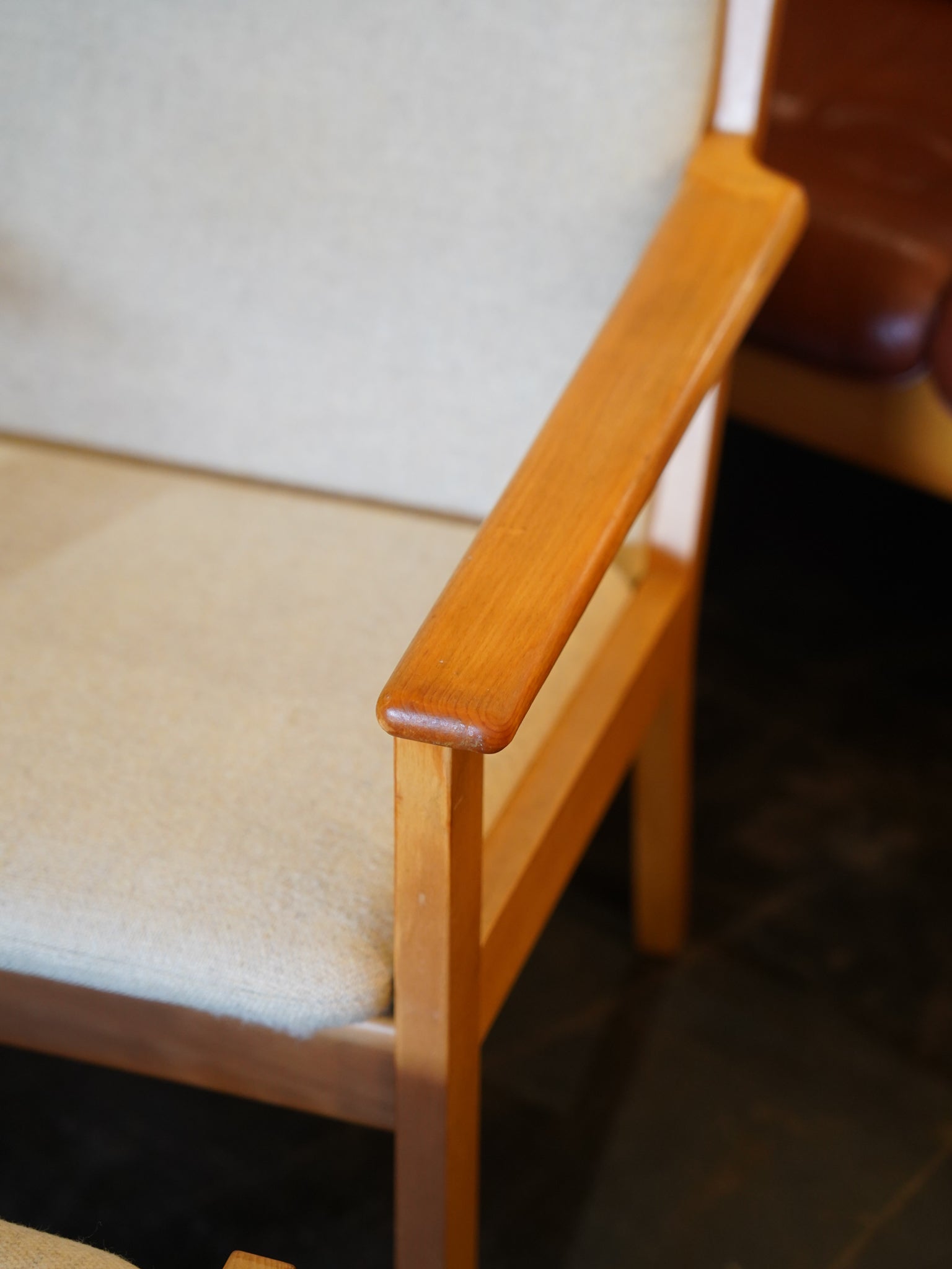 GETAMA , Hans J. Wegner - ファブリック ハイバックイージーチェア＆オットマン - Denmark
