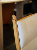 GETAMA , Hans J. Wegner <br>ファブリック ハイバックイージーチェア＆オットマン <br>Denmark <br>大和店