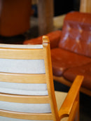 GETAMA , Hans J. Wegner <br>ファブリック ハイバックイージーチェア＆オットマン <br>Denmark <br>大和店