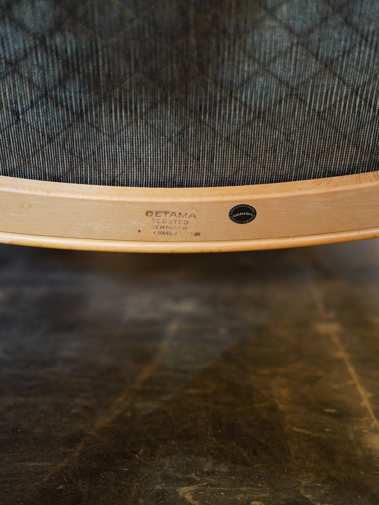 GETAMA , Hans J. Wegner - ファブリック ハイバックイージーチェア＆オットマン - Denmark