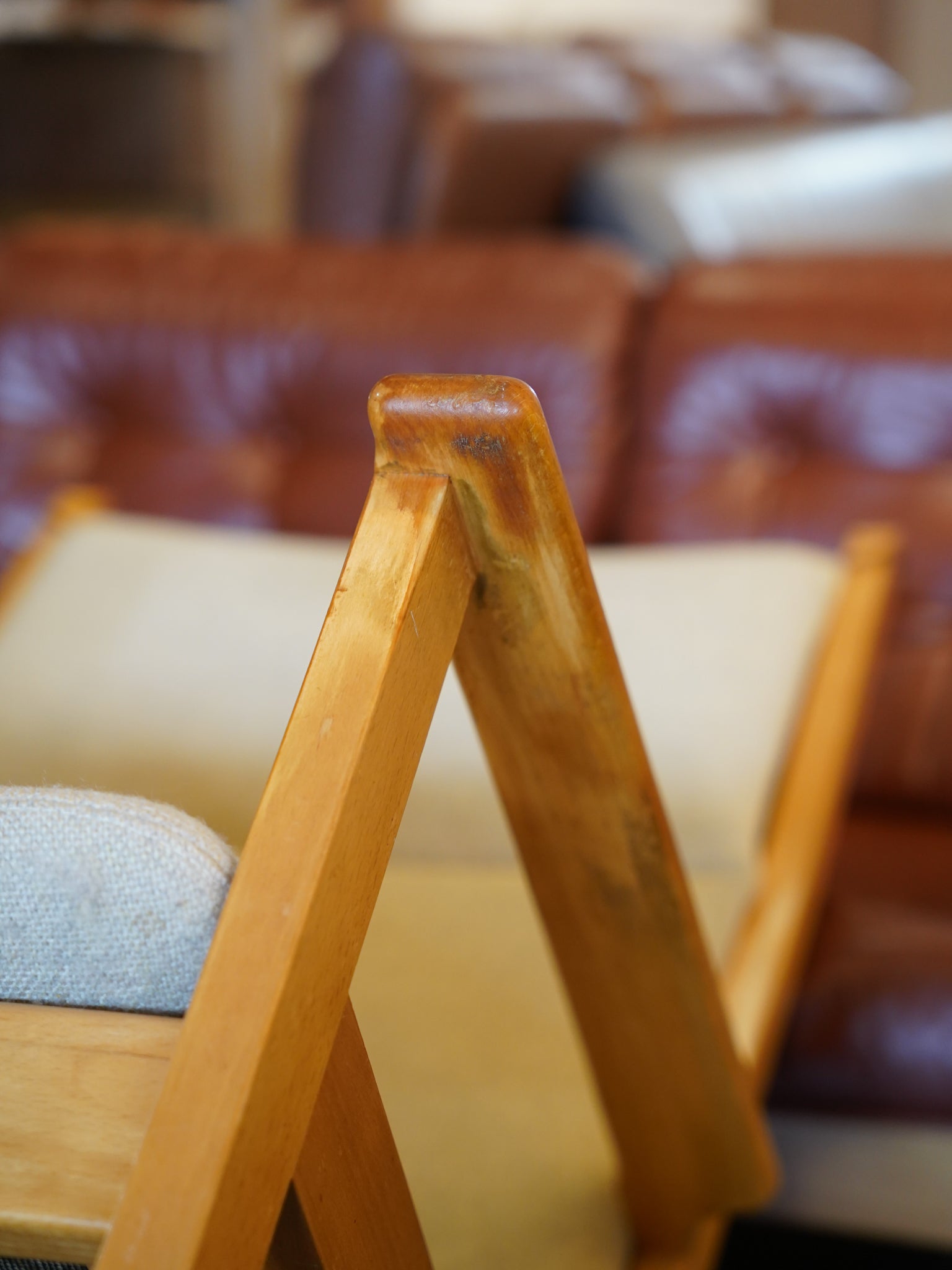 GETAMA , Hans J. Wegner - ファブリック ハイバックイージーチェア＆オットマン - Denmark