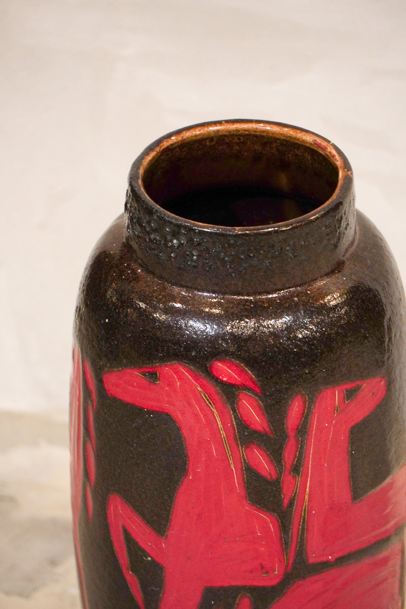 Scheurich "horse” S <br>セラミック フラワーベース <br>1960's , Germany<br>bob's box - ヴィンテージ SHARK ATTACK