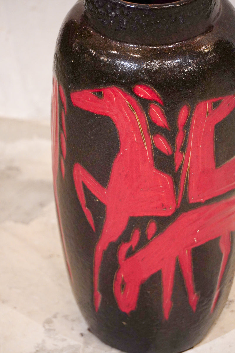 Scheurich "horse” S <br>セラミック フラワーベース <br>1960's , Germany<br>bob's box - ヴィンテージ SHARK ATTACK