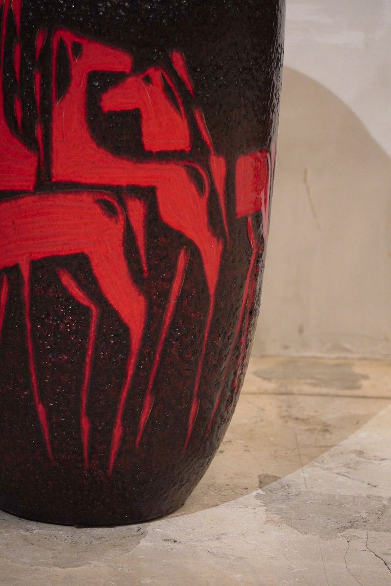 Scheurich "horse” L <br>セラミック フラワーベース <br>1960's , Germany<br>bob's box - ヴィンテージ SHARK ATTACK