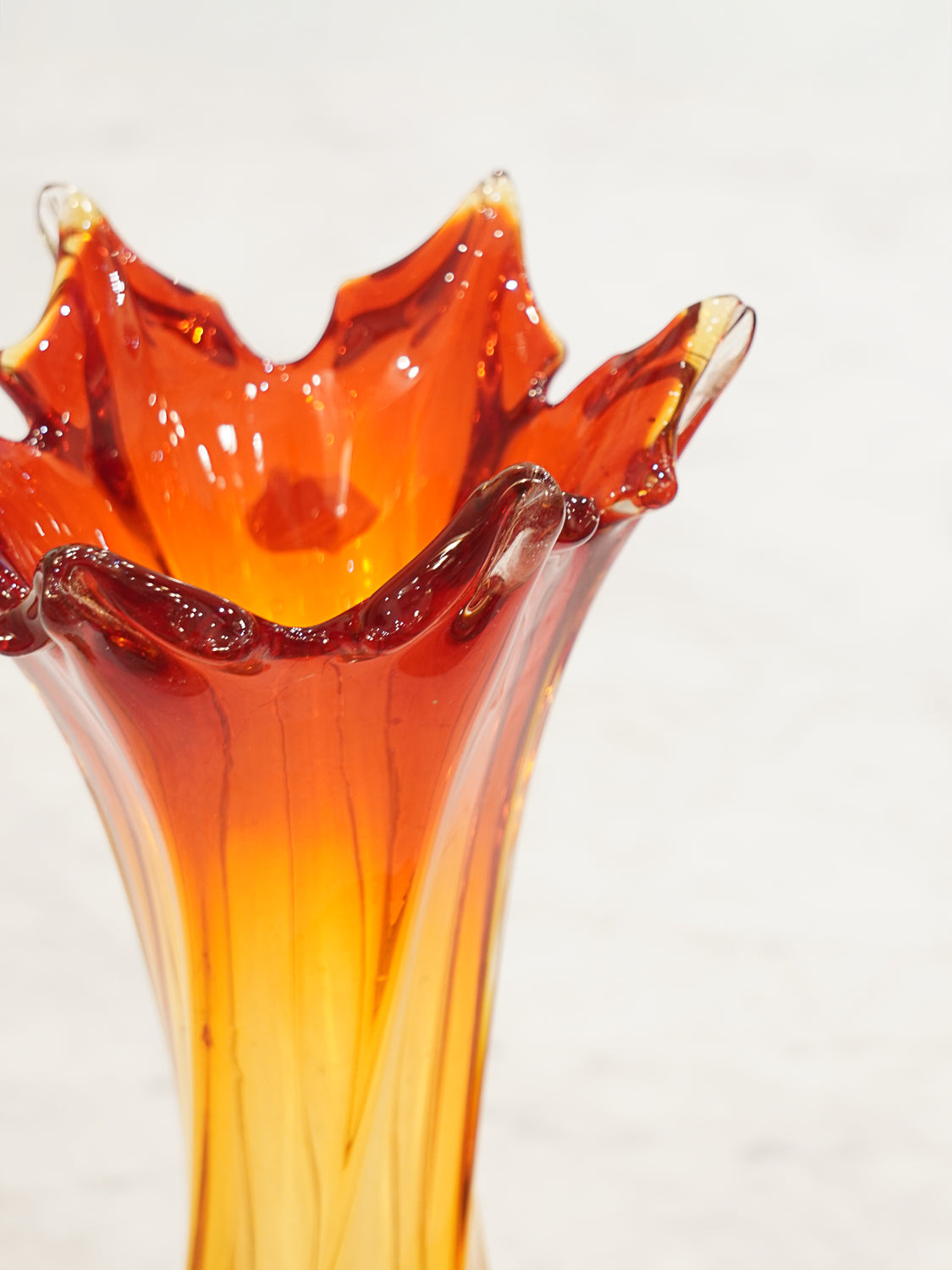 Murano - ガラス フラワーベース - 1950-60's , Italy - cerote antiques