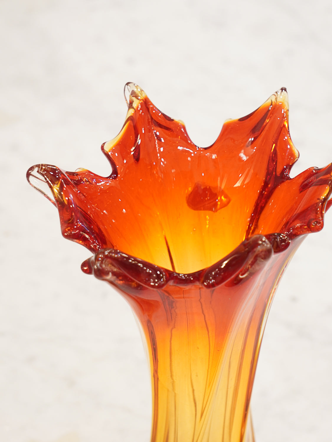 Murano - ガラス フラワーベース - 1950-60's , Italy - cerote antiques