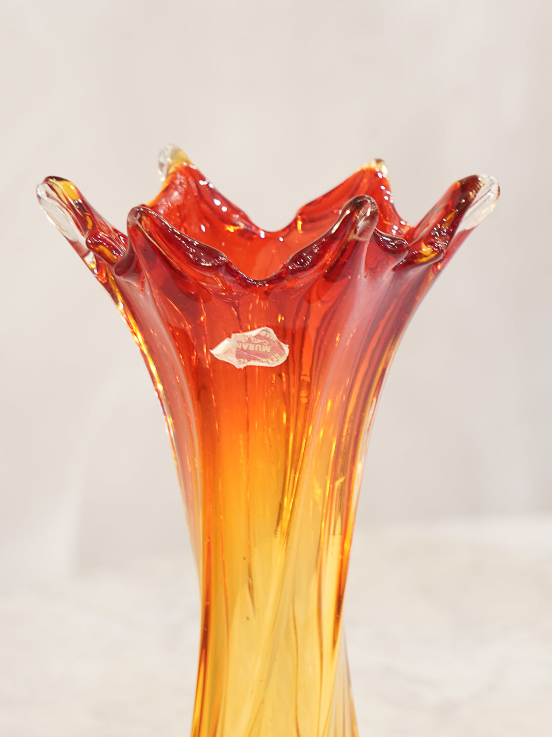 Murano - ガラス フラワーベース - 1950-60's , Italy - cerote antiques