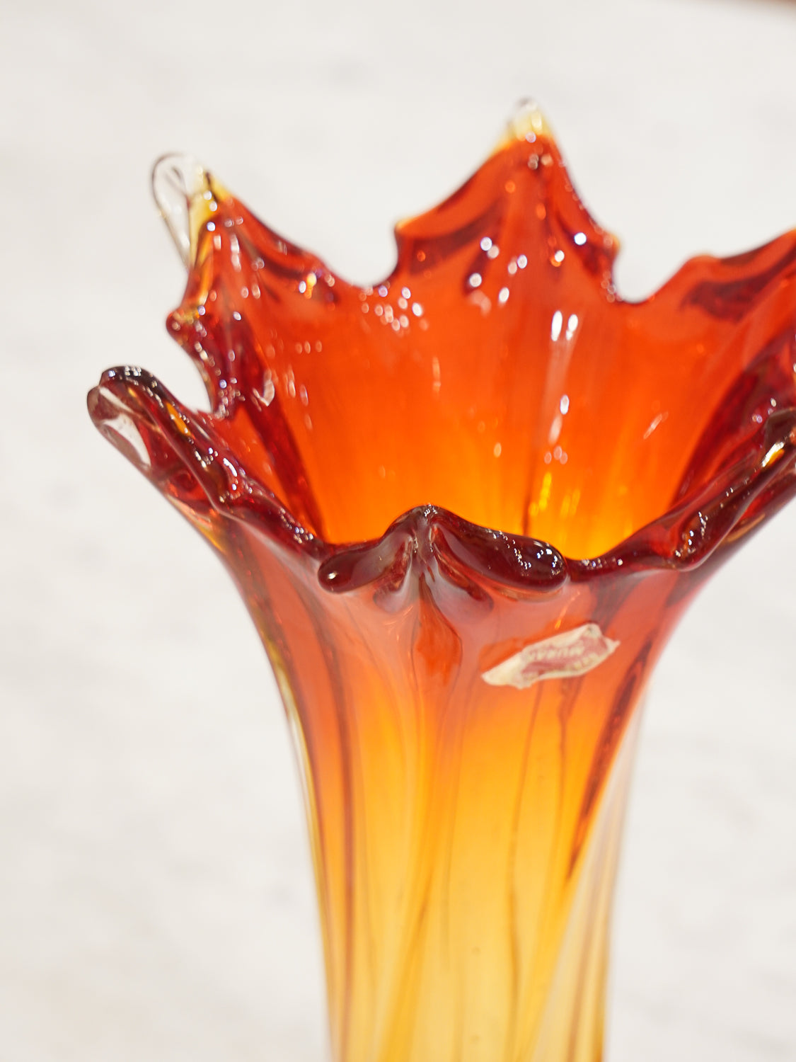 Murano - ガラス フラワーベース - 1950-60's , Italy - cerote antiques